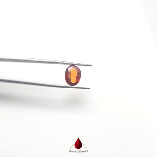 Natural Hessonite Garnet 2.64 Carats Untreated From Sri Lanka Oval