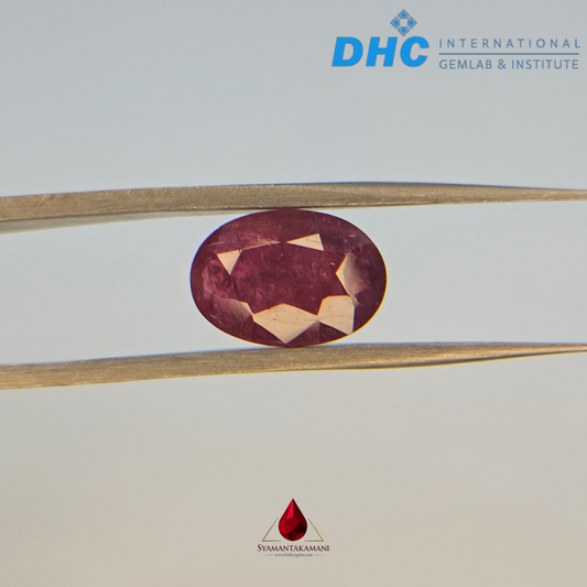 Ruby Oval 4.36 Carats Natural Untreated Ruby from Mozambique