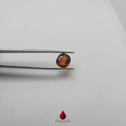 Natural Hessonite Garnet 3.33 Carats Untreated From Sri Lanka Oval