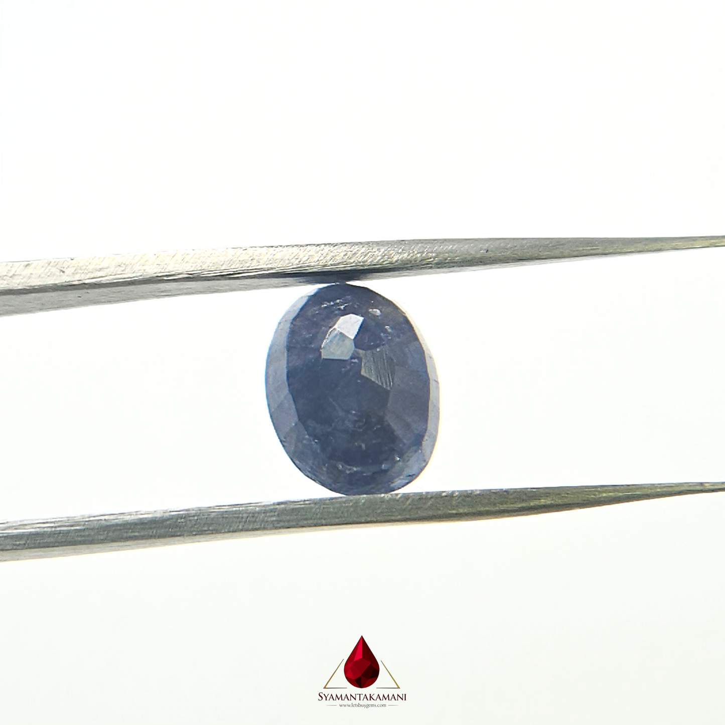 Natural Blue Sapphire 5.73 Carat Untreated A Quality  (Neelam) From Madagascar The Deep Sea Allure