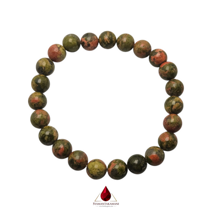 Natural Unakite Bracelet 8mm Beads The Harmonious Growth