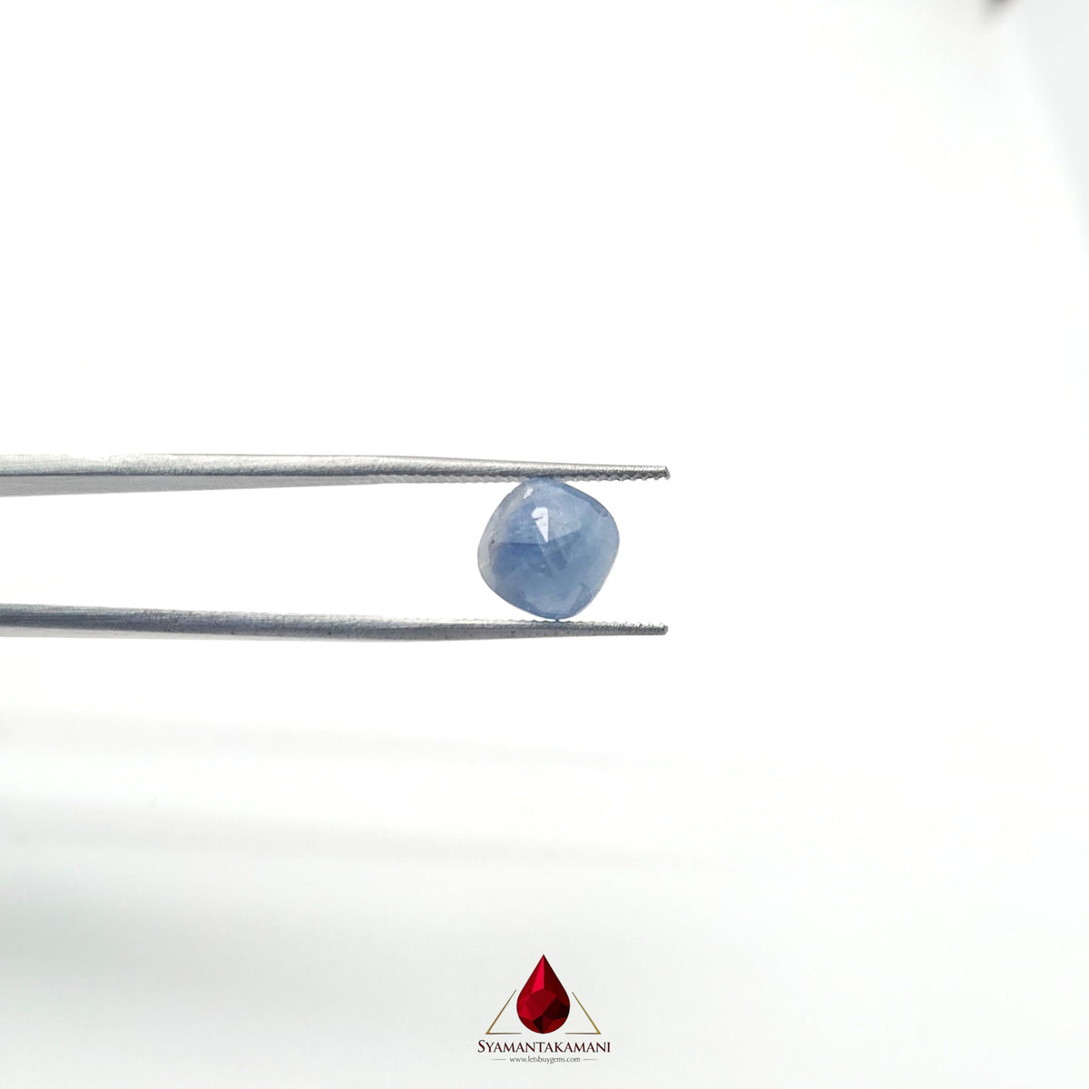 Natural Blue Sapphire 2.66 Carat Untreated (Neelam) From Madagascar Cushion Step Cut