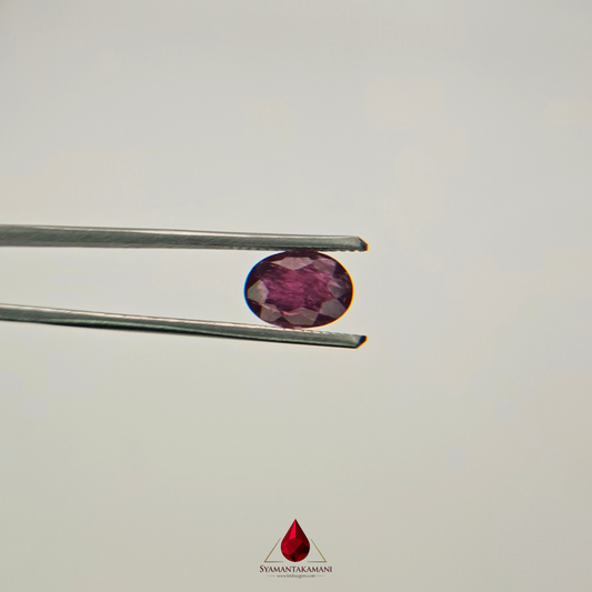 Natural Untreated Mozambique Ruby 2.00 Carats Oval Mix Cut
