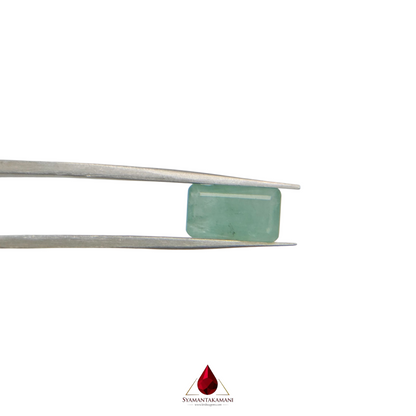 Emerald Rectangle 3.01 Carats Zambian