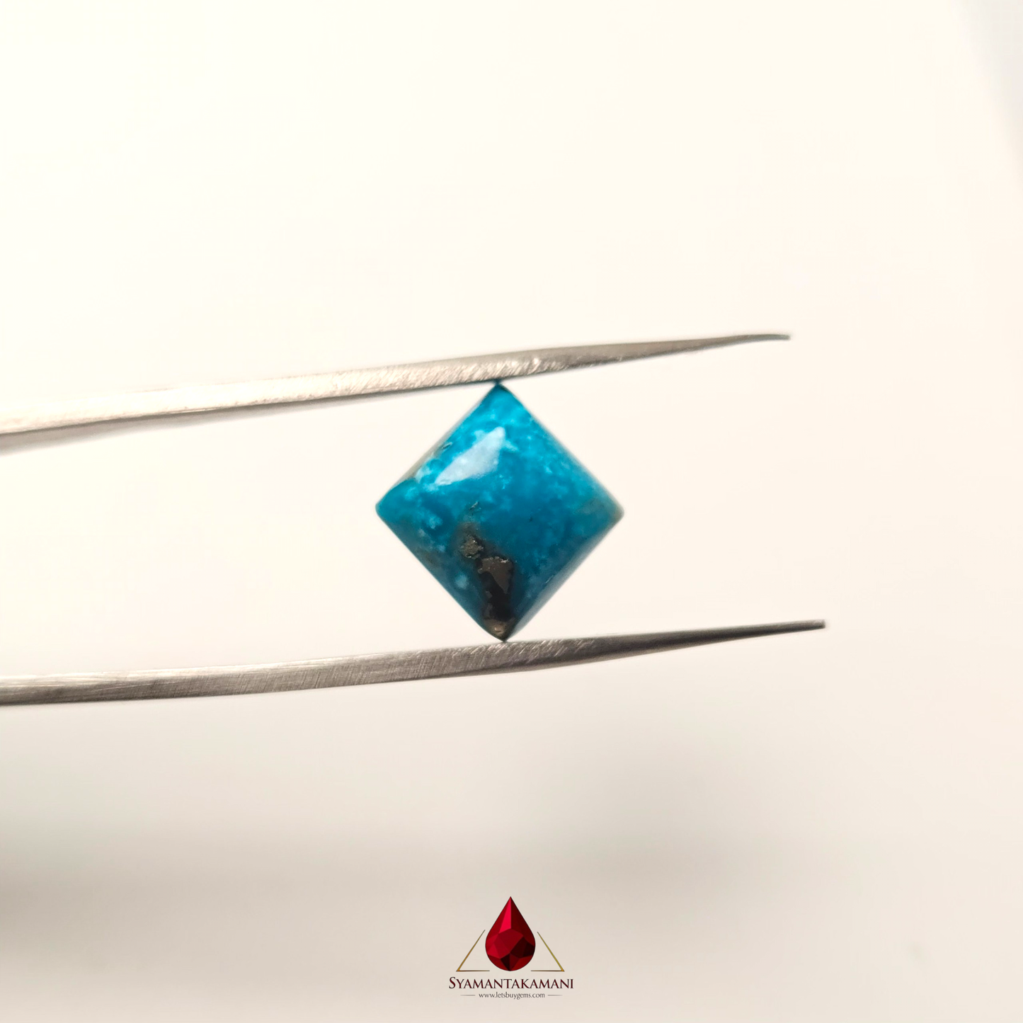 Persian Turquoise (Irani Firoza, Fyroos) 5.60 Carats Square