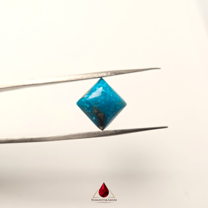 Persian Turquoise (Irani Firoza, Fyroos) 5.60 Carats Square