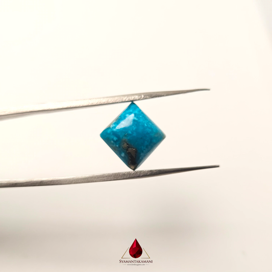 Persian Turquoise (Irani Firoza, Fyroos) 5.60 Carats Square