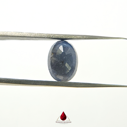 Natural Blue Sapphire 7.91 Carat Untreated A Quality  (Neelam) From Madagascar The Midnight Giant