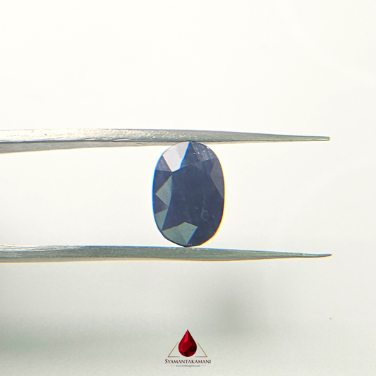 Natural Blue Sapphire 6.80 Carat Untreated AA Quality  (Neelam) From Madagascar The Midnight Anchor
