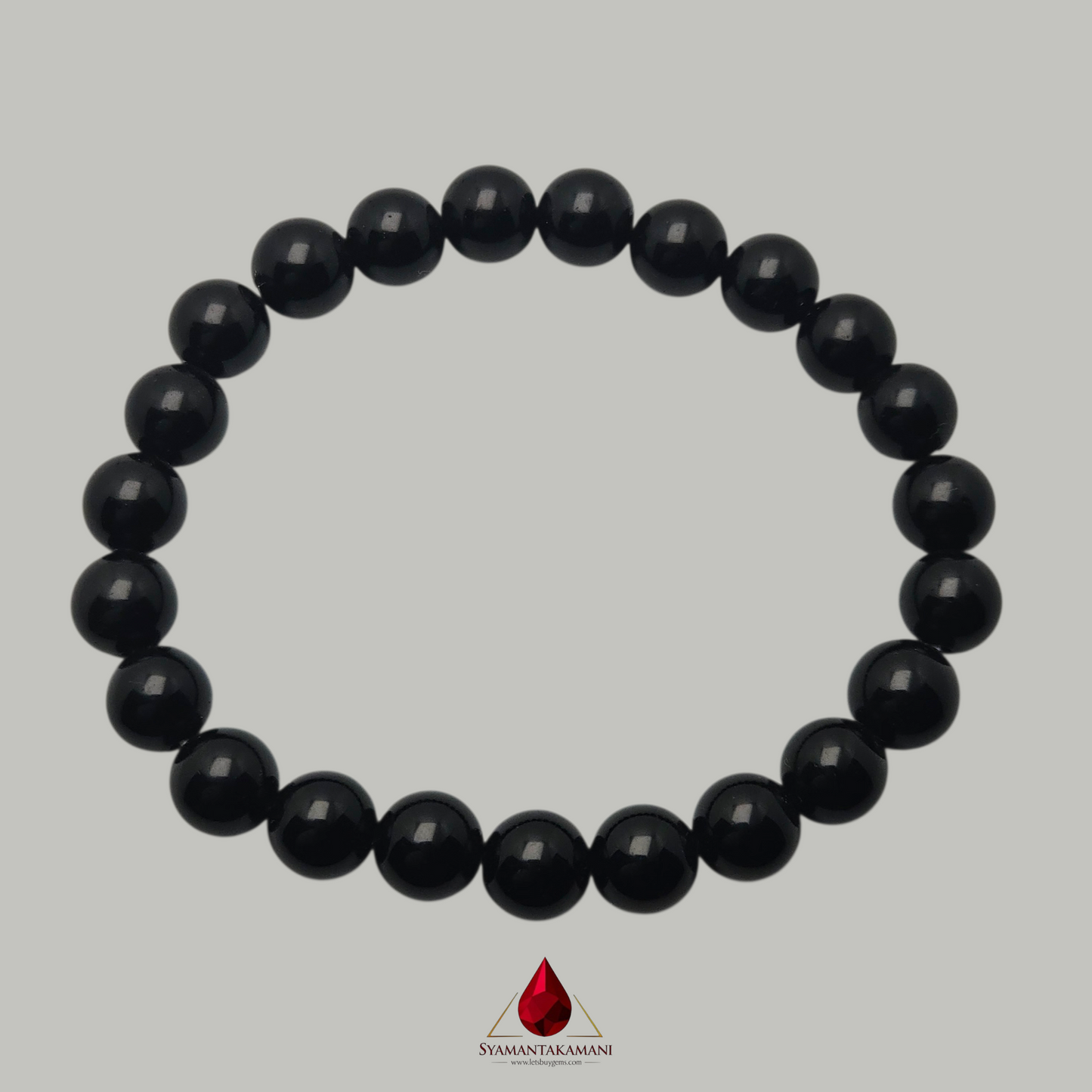 Natural Black Sulaimani Hakik Bracelet 8mm The Inner Strength