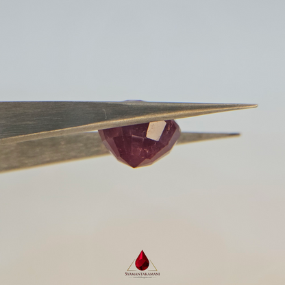 Ruby Round 9.40 Carats Natural Untreated Ruby from Mozambique