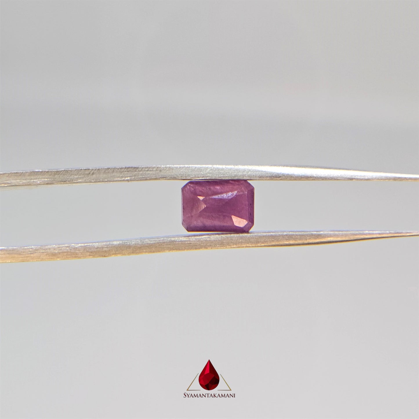 Ruby Rectangle 1.95 Carats Natural Untreated Ruby from Karnataka The Heritage Gem