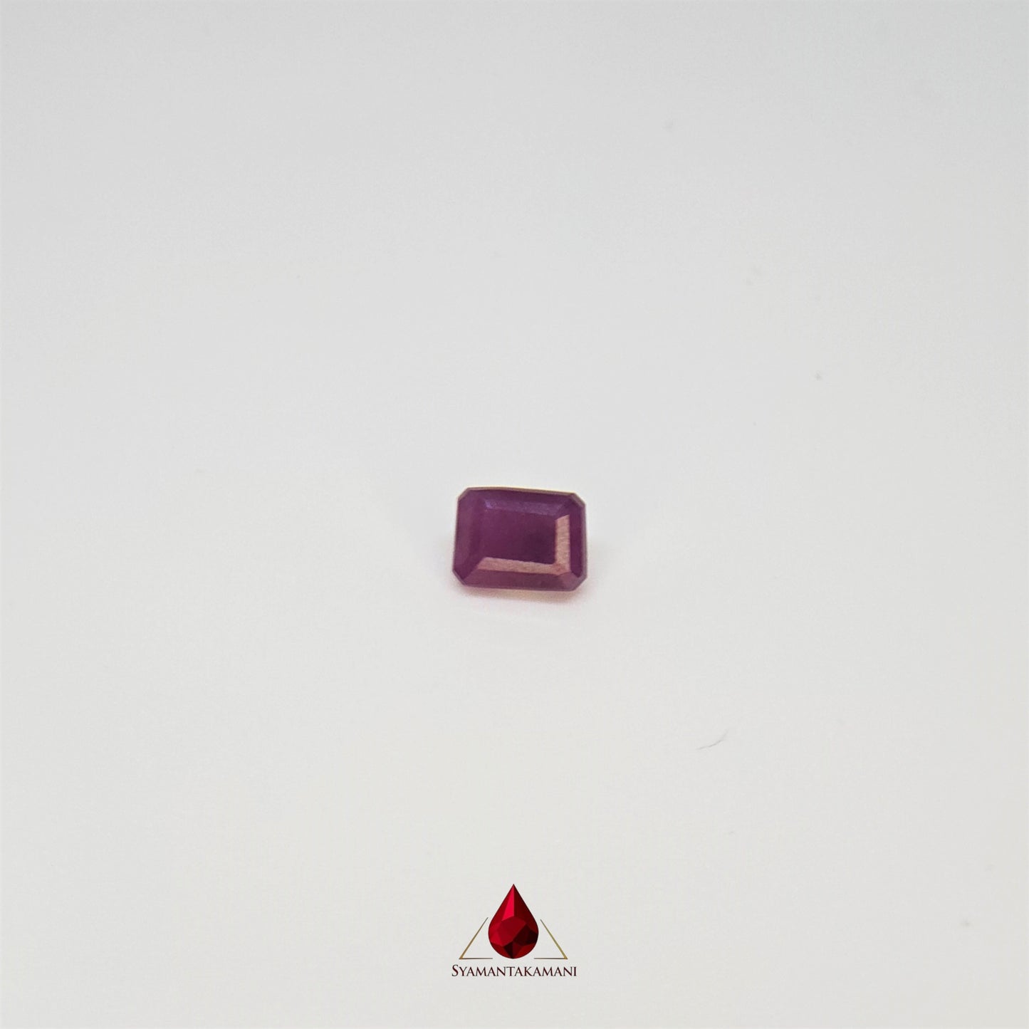 Ruby Rectangle 4.05 Carats Natural Untreated Ruby from Karnataka The Heritage Gem