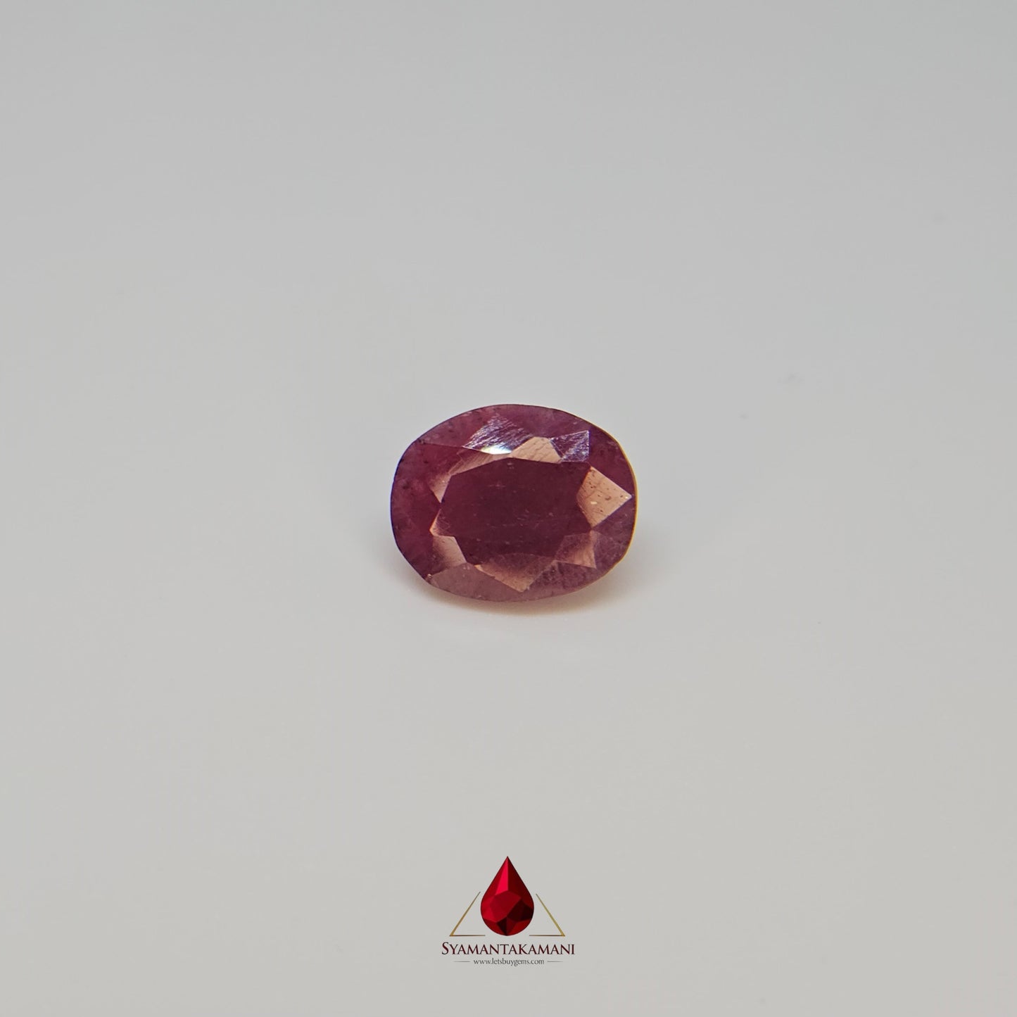 Ruby Oval 12.15 Carats Natural Untreated Ruby from Karnataka The Heritage Gem