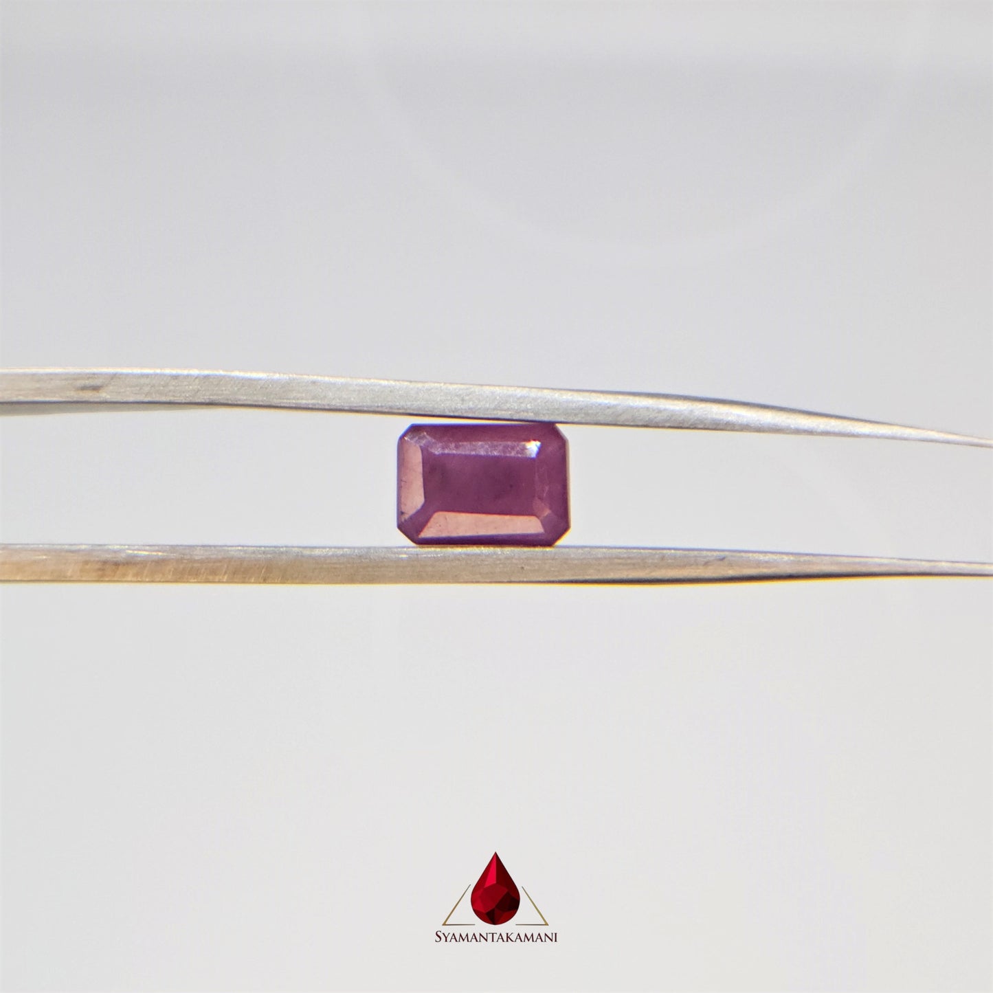 Ruby Rectangle 1.95 Carats Natural Untreated Ruby from Karnataka The Heritage Gem