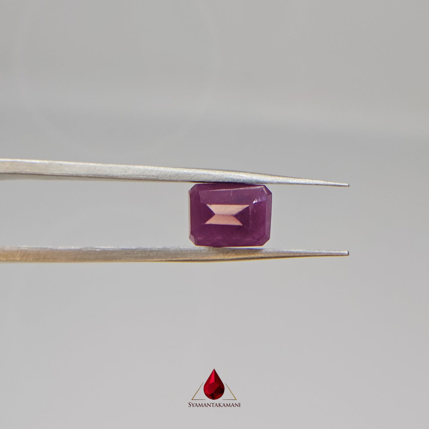 Ruby Rectangle 4.05 Carats Natural Untreated Ruby from Karnataka The Heritage Gem